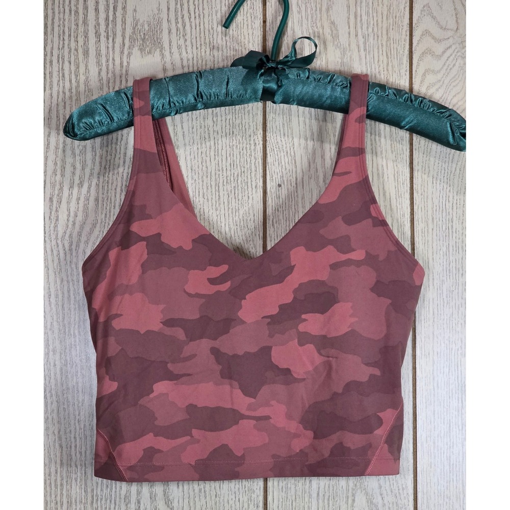 Lululemon Align Tank Top Heritage 365 Camo Brier Rose Multi Size 6 LW1DAIS